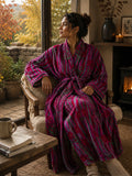 Luxury Velvet House Robe Unisex Kimono Boho Jacket | Quirky Autumn Winter Christmas Gift