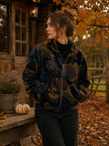 Velvet Boho Bomber Quirky Jacket