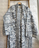 Men’s Cotton Handprinted House Robe Kimono