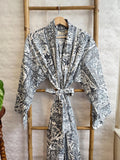 Men’s Cotton Handprinted House Robe Kimono