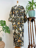 Pure Cotton Block printed Black Exotic Love Bird Fruit