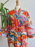 Pure Cotton Block printed Exotic Orange