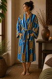 Luxury Velvet House Robe Unisex Kimono Boho Jacket | Quirky Autumn Winter Christmas Gift