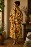 Luxury Velvet House Robe Unisex Long Kimono