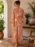 Pure Cotton Block printed Orange beautiful elegant, attractive print