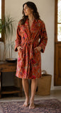 Luxury Velvet House Robe Unisex Kimono Boho Jacket