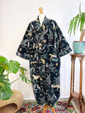 Luxury Velvet House Robe Unisex Long Kimono