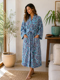 Luxury Velvet House Robe Unisex Long Kimono