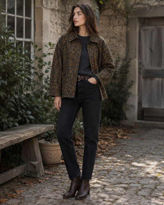 Luscious Luxurious Printed Velvet open Jacket
Regal Classic Grey Love