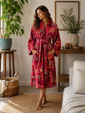 Luxury Velvet House Robe Unisex Long Kimono
