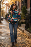 Velvet Boho Bomber Quirky Jacket