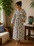 Pure Cotton Block printed Beige Neutral Oriental floral print