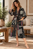 Kantha Cotton Reversible Kimono Jacket Unisex Robe Handmade