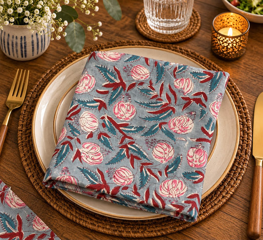 Cotton Napkins (Set of 12 Pcs)