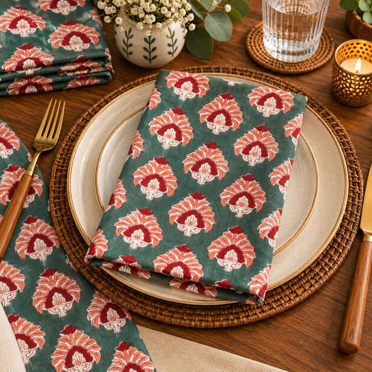 Cotton Napkins (Set of 12 Pcs)