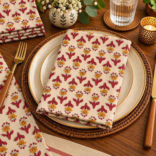Cotton Napkins (Set of 12 Pcs)