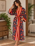 Pure Cotton Handprinted House Kimono|