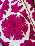 Exclusive Handmade Suzani Embroidery Bed Sofa Living Throw