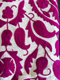 Exclusive Handmade Suzani Embroidery Bed Sofa Living Throw