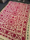 Exclusive Handmade Suzani Embroidery Bed Sofa Living Throw
