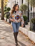 Suzani Hand Embroidered Short Bomber Jacket Ecru