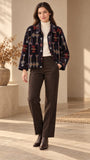 Luxury Embroidered Velvet Boho Layer Chic Coat Bomber Jacket