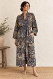 Pure Cotton Handprinted House Kimono|