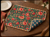 Cotton Reversible Table Mat Set (Set of 6)