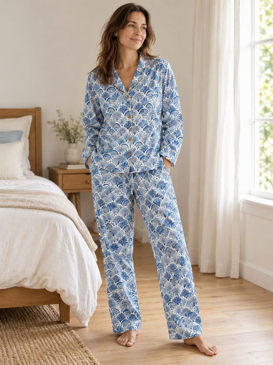 Luxury Hand Printed Indian Blockprint Pure High Quality Cotton With Blue print