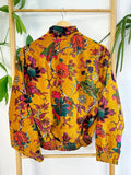 Velvet Boho Bomber Quirky Jacket Elegant Royal Ochre Green Pink Autumn Burn