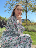Pure Cotton Block printed Pastel White