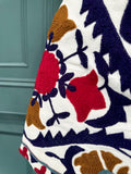 Suzani Hand Embroidered Short Jacket Dried Ink Blue