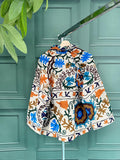 Suzani Hand Embroidered Short Jacket Ecru