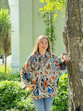 Suzani Hand Embroidered Short Jacket Ecru