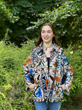 Suzani Hand Embroidered Short Jacket Ecru