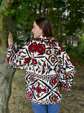 Suzani Hand Embroidered Short Jacket Dried Ink Blue