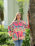 Suzani Hand Embroidered Short Jacket Light Beige