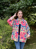 Suzani Hand Embroidered Short Jacket Light Beige
