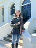 Luscious Luxurious Printed Velvet Jacket Regal Classic Grey Love