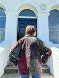 Luscious Luxurious Printed Velvet Jacket Regal Classic Grey Love