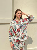 Luxury Hand Printed Indian Blockprint Pure High Quality Cotton With White