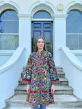 Exclusive Velvet Outdoor Jacket with Hand Embroidery. Maroon Green Voilet