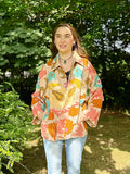 Suzani Hand Embroidered Short Jacket Creamish Beige